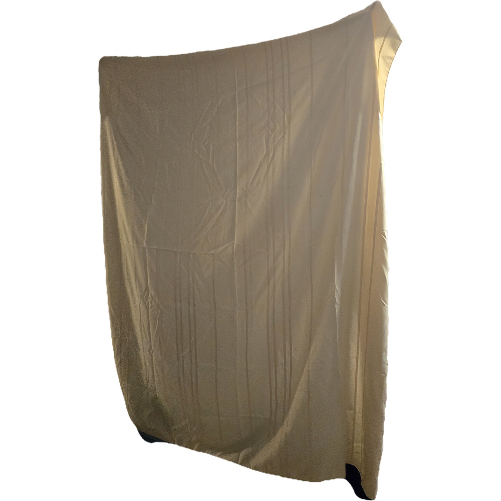 ​Vintage Cream Damask Striped Rectangular Tablecloth 71x83 Textured Boho
